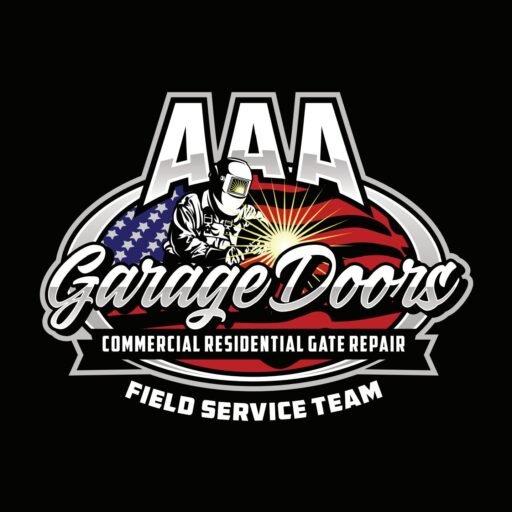 the logo for aaa garage door and gate repair